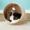 Frisco Foldable Canopy Cat Bed, Sandy Beige -Frisco 140164 MAIN. AC SS1800 V1565977028