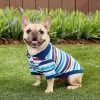 Frisco Striped Dog & Cat Polo Shirt, Red & Blue -Frisco 153590 MAIN. AC SS1800 V1674158971