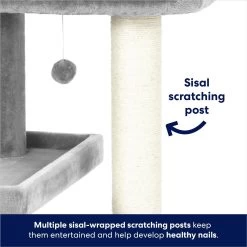 Frisco 42-in Heavy Duty Faux Fur Cat Tree & Condo -Frisco 169398 PT3. AC SS1800 V1667228362