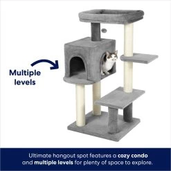 Frisco 48-in Heavy Duty Faux Fur Cat Tree & Condo -Frisco 169399 PT2. AC SS1800 V1667228270