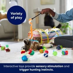 Frisco Plush, Teaser, Ball & Tunnel Variety Pack Cat Toy With Catnip -Frisco 169688 PT5. AC SS1800 V1691784246