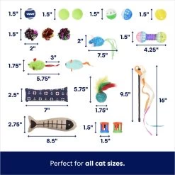 Frisco Plush, Teaser, Ball & Tri-Tunnel Variety Pack Cat Toy With Catnip, 20 Count 9 Frisco Plush, Teaser, Ball & Tri-Tunnel Variety Pack Cat Toy With Catnip, 20 Count -Frisco 178161 PT2. AC SS1800 V1676413725