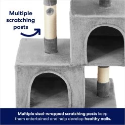 Frisco 33-in Faux Fur Cat Tree & Condo -Frisco 180389 PT2. AC SS1800 V1667227240