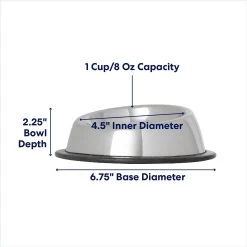 Frisco Stainless Steel Taper Non-Skid Cat Bowl -Frisco 204467 PT1. AC SS1800 V1692728194