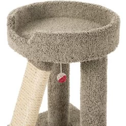 Frisco 24-in Real Carpet Cat Scratching Perch With Toy -Frisco 208960 PT3. AC SS1800 V1589221651