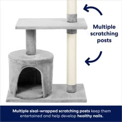 Frisco 38-in Cat Tree With Condo, Top Perch & Toy -Frisco 214377 PT3. AC SS1800 V1667227088