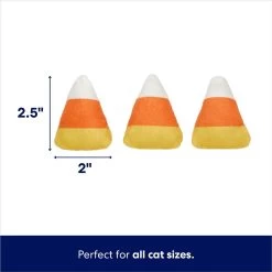 Frisco Halloween Candy Corn Plush Cat Toy With Catnip -Frisco 218645 PT1. AC SS1800 V1689877948