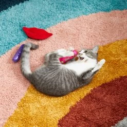 Frisco Retro Lip Gloss Plush Cat Toy With Catnip, 3 Count -Frisco 230274 PT3. AC SS1800 V1602639773