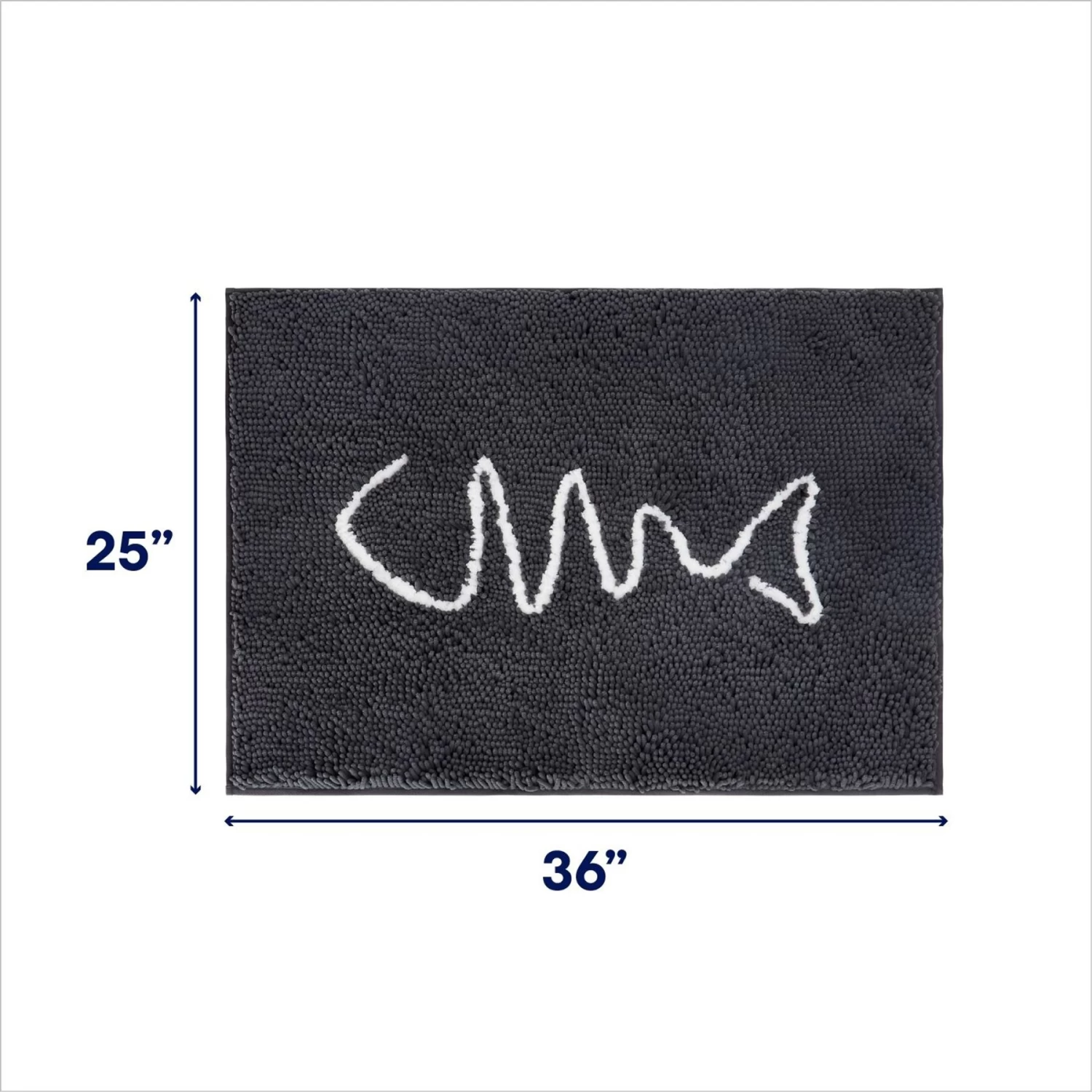 Frisco Microfiber Chenille Fish Bone Litter Mat 4 Frisco Microfiber Chenille Fish Bone Litter Mat - Image 2