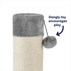 Frisco 35-in Heavy Duty Sisal Cat Scratching Post With Toy -Frisco 238150 PT3. AC SS1800 V1667227022