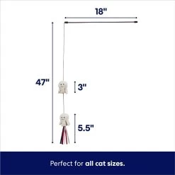 Frisco Zoomies & Chill Popcorn Teaser Wand Cat Toy With Catnip -Frisco 241713 PT1. AC SS1800 V1691785246