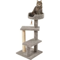 Frisco 41.5-in Real Carpet Wooden Cat Tree -Frisco 244527 PT2. AC SS1800 V1603328533