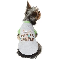 Frisco Happy Lil' Camper Dog & Cat T-Shirt -Frisco 248789 PT3. AC SS1800 V1673303460