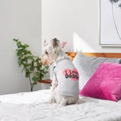 Frisco I Love Daddy Dog & Cat T-Shirt, Gray -Frisco 249263 PT7. AC SS1800 V1614284197