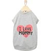 Frisco I Love Mommy Dog & Cat T-Shirt, Gray -Frisco 249278 MAIN. AC SS1800 V1624617150