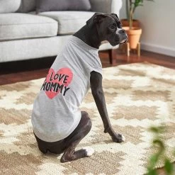 Frisco I Love Mommy Dog & Cat T-Shirt, Gray -Frisco 249278 PT4. AC SS1800 V1624606063