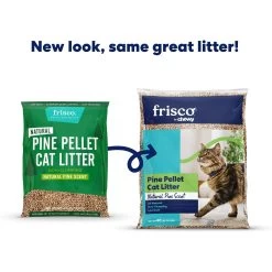 Fresh Step Products Fresh Scent Cat Litter Deodorizing Crystals & Frisco Pine Pellet Unscented Non-Clumping Wood Cat Litter -Frisco 255591 PT6. AC SS1800 V1660253956