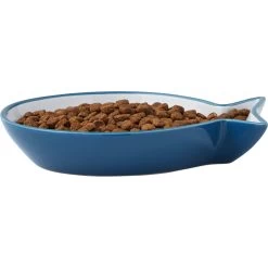 Frisco Fish Shaped Non-skid Ceramic Cat Dish -Frisco 256109 PT4. AC SS1800 V1617196291
