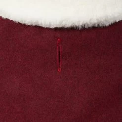 Frisco Mediumweight Pom Pom Bow Dog & Cat Peacoat Dress, Red -Frisco 268200 PT6. AC SS1800 V1628827641