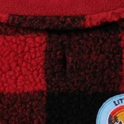 Frisco Mediumweight Red Plaid Insulated Dog & Cat Sherpa Coat -Frisco 268320 PT6. AC SS1800 V1628779412