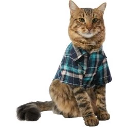 Frisco Multi-Plaid Dog & Cat Flannel Shirt -Frisco 268588 PT3. AC SS1800 V1637675820