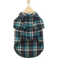 Frisco Multi-Plaid Dog & Cat Flannel Shirt -Frisco 268588 PT4. AC SS1800 V1637707676