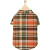 Frisco Orange & Olive Plaid Dog & Cat Flannel Shirt -Frisco 268612 MAIN. AC SS1800 V1637720254