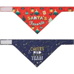 Frisco Santa's Favorite & Cheers To The New Year Dog & Cat Reversible Bandana 15 Frisco Santa's Favorite & Cheers To The New Year Dog & Cat Reversible Bandana -Frisco 276285 PT4. AC SS1800 V1637679465