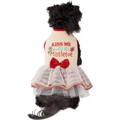 Frisco Kiss Me Under The Mistletoe Dog & Cat Dress -Frisco 276335 PT3. AC SS1800 V1637685458