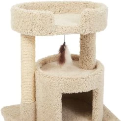 Frisco 27-in Real Carpet Cat Tree With Condo And Oval Perch -Frisco 282747 PT3. AC SS1800 V1621949602