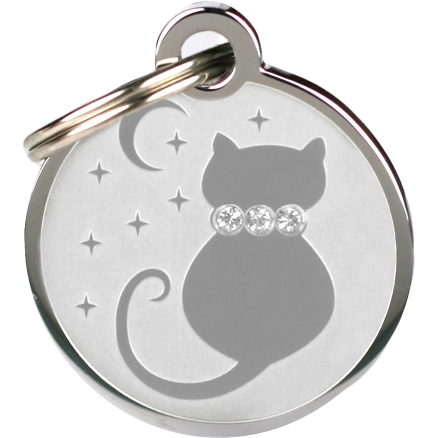 Frisco Starry Moon Crystal Cat Personalized Cat ID Tag 4 Frisco Starry Moon Crystal Cat Personalized Cat ID Tag - Image 2