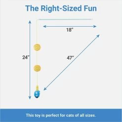Frisco Holiday Hanukkah Teaser Cat Toy With Catnip, 2 Count -Frisco 287277 PT1. AC SS1800 V1637704704