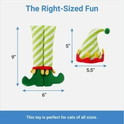 Frisco Holiday Elf Legs & Hat Plush Cat Toy With Catnip, 2 Count 6 Frisco Holiday Elf Legs & Hat Plush Cat Toy With Catnip, 2 Count -Frisco 287365 PT1. AC SS1800 V1637704889