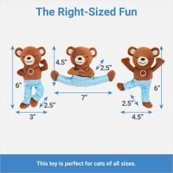 Frisco New Year, New Me Namaste Bear Plush Cat Toy With Catnip -Frisco 288947 PT1. AC SS1800 V1640722431