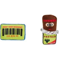 Frisco Protein Bar & Gym Membership Plush Cat Toy With Catnip -Frisco 288951 PT2. AC SS1800 V1638335189