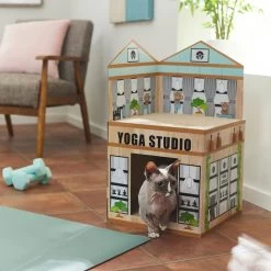 Frisco Yoga Studio Cardboard Cat House, 2-Story 9 Frisco Yoga Studio Cardboard Cat House, 2-Story -Frisco 288965 PT3. AC SS1800 V1638292325