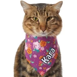 Frisco Fall Floral Personalized Dog & Cat Bandana -Frisco 296990 PT7. AC SS1800 V1627653979
