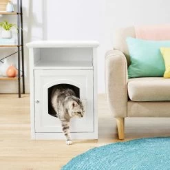 Frisco Decorative Side Table Cat Litter Box Cover & Frisco Open Top Cat Litter Box With Rim, Large 13 Frisco Decorative Side Table Cat Litter Box Cover & Frisco Open Top Cat Litter Box With Rim, Large -Frisco 297992 PT4. AC SS1800 V1621306337