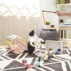 Sheba Meaty Tender Sticks Salmon Flavored Soft Adult Cat Treats & Frisco Plush, Teaser, Ball & Tunnel Variety Pack Cat Toy With Catnip 11 Sheba Meaty Tender Sticks Salmon Flavored Soft Adult Cat Treats & Frisco Plush, Teaser, Ball & Tunnel Variety Pack Cat Toy With Catnip -Frisco 298508 PT4. AC SS1800 V1623202064