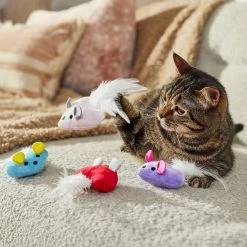 Frisco Valentine Heart Mice Plush Cat Toy With Catnip -Frisco 298954 PT3. AC SS1800 V1701364814