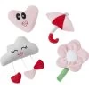 Frisco It's Raining Love Plush Cat Toy With Catnip, 4 Count -Frisco 298968 MAIN. AC SS1800 V1637693975