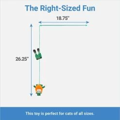 Frisco St. Patrick's Leprechaun Teaser Wand Cat Toy With Catnip -Frisco 303104 PT1. AC SS1800 V1643213523