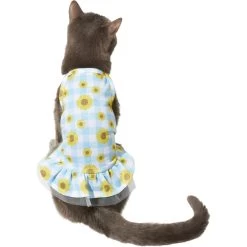 Frisco Sunflower Gingham Dog & Cat Dress -Frisco 312120 PT2. AC SS1800 V1644425858
