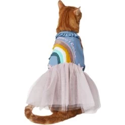 Frisco Rainbow Denim Dog & Cat Dress -Frisco 312144 PT2. AC SS1800 V1644524286