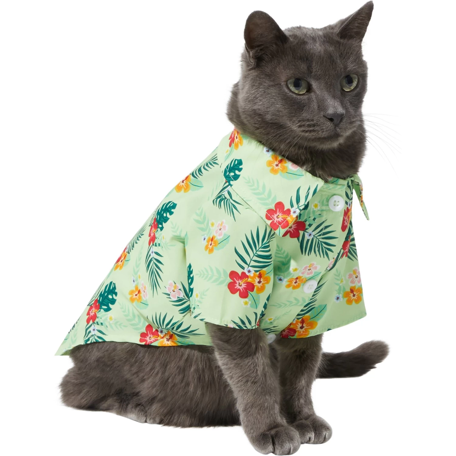 Frisco Hawaiian Floral Camp Dog & Cat Shirt 5 Frisco Hawaiian Floral Camp Dog & Cat Shirt - Image 3