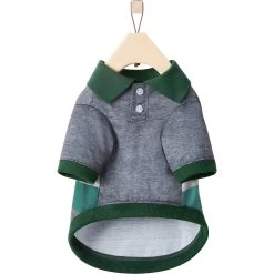 Frisco Green Striped Polo Dog & Cat Shirt -Frisco 315091 PT5. AC SS1800 V1646435818