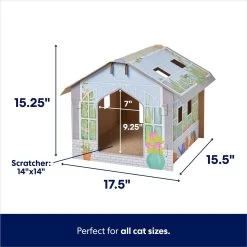 Frisco Greenhouse Cardboard Cat House 9 Frisco Greenhouse Cardboard Cat House -Frisco 317737 PT1. AC SS1800 V1689340737