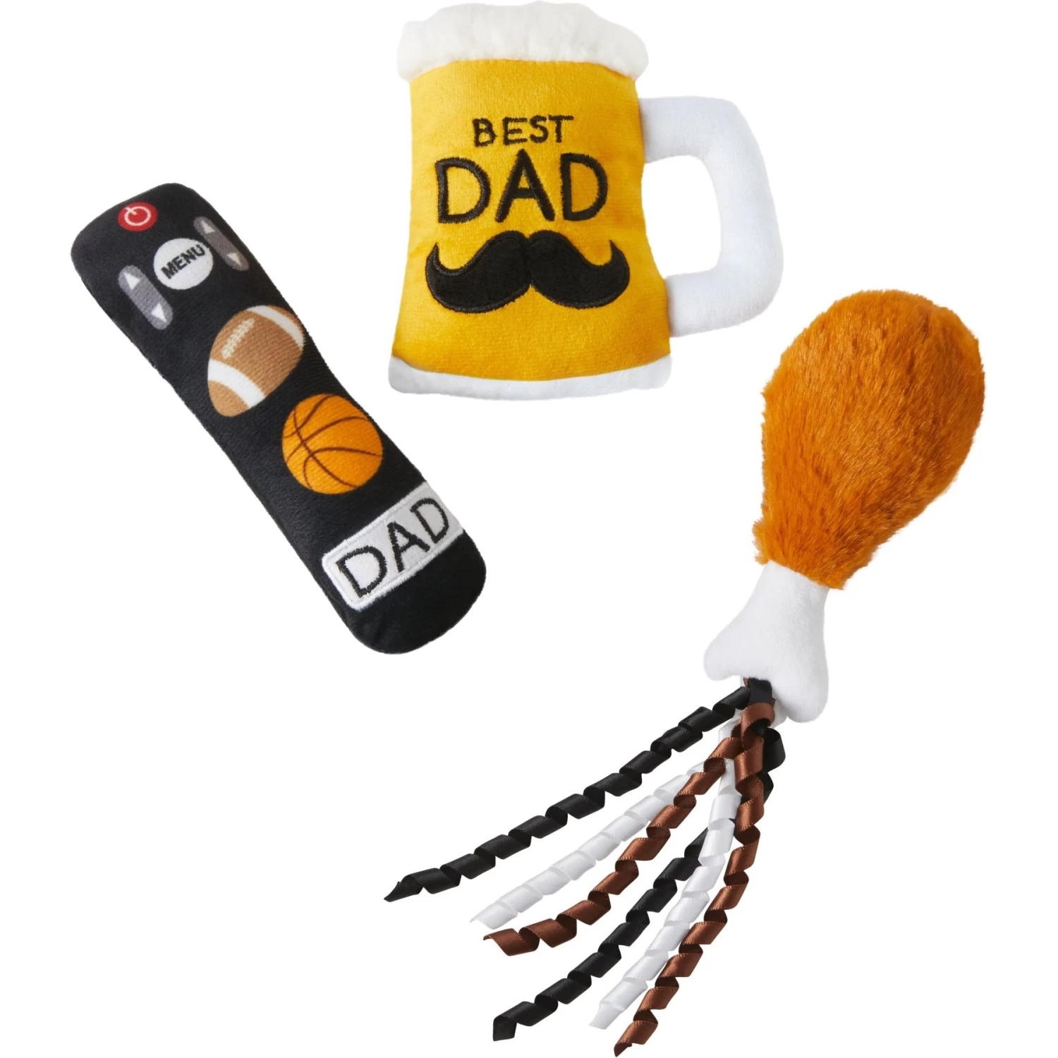 Frisco Dad's Essentials Plush Cat Toy With Catnip, 3 Count 3 Frisco Dad's Essentials Plush Cat Toy With Catnip, 3 Count