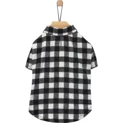 Frisco Black Plaid Dog & Cat Shirt -Frisco 353682 PT3. AC SS1800 V1659726422