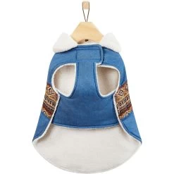 Frisco Mid-Heavyweight Western Fleece Lined Faux Zipper Dog & Cat Coat -Frisco 353908 PT5. AC SS1800 V1659725935